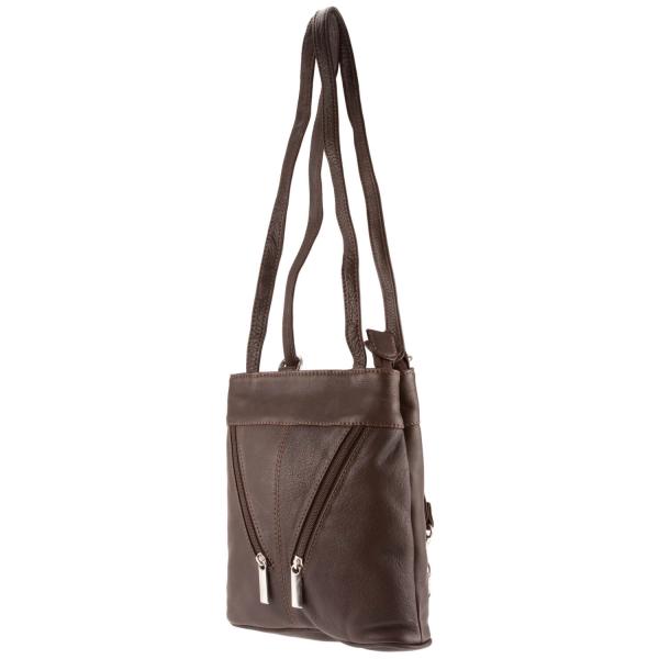 ALPENLEDER | Damen-Handtasche  MACHU PICCHU (schokobraun) 4717-s